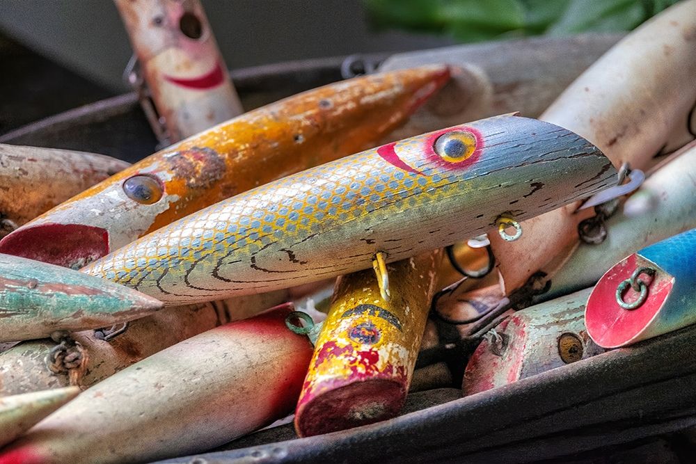Antique fishing lure-Wrangell-Alaska-USA